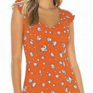 NWOT Free People Like a Lady Print Mini Dress